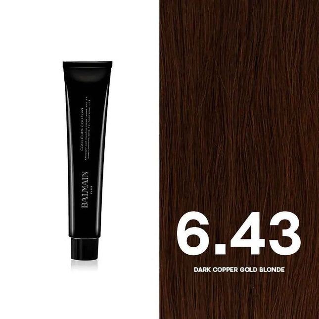 Balmain Professionnel Couleurs Couture – Permanent Hair Dye for Women, 6.43 Dark Copper Gold Blonde, 60 ml