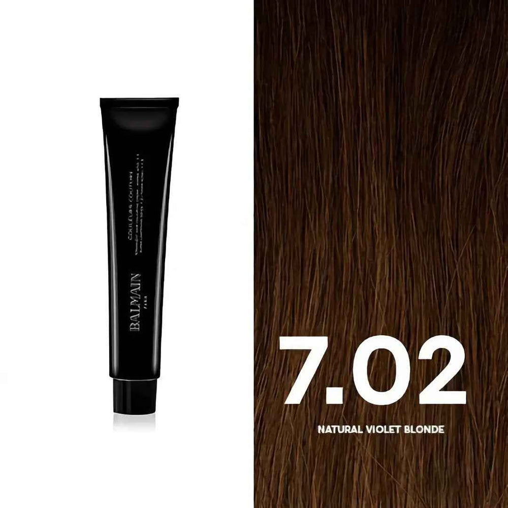 Balmain Professionnel Couleurs Couture – Permanent Hair Dye for Women, 7.02 Natural Violet Blonde, 60 ml