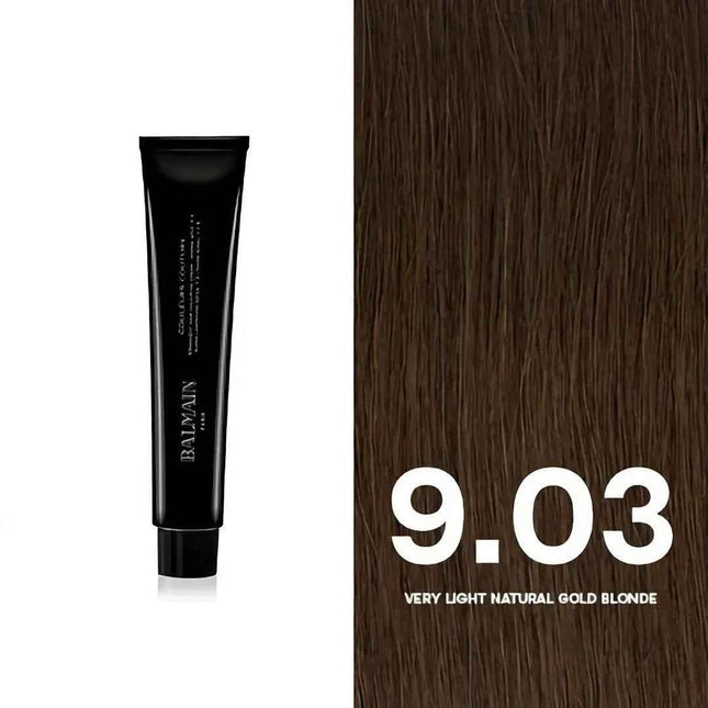 Balmain Professionnel Couleurs Couture – Permanent Hair Dye for Women, 9.03 Very Light Natural Gold Blonde, 60 ml