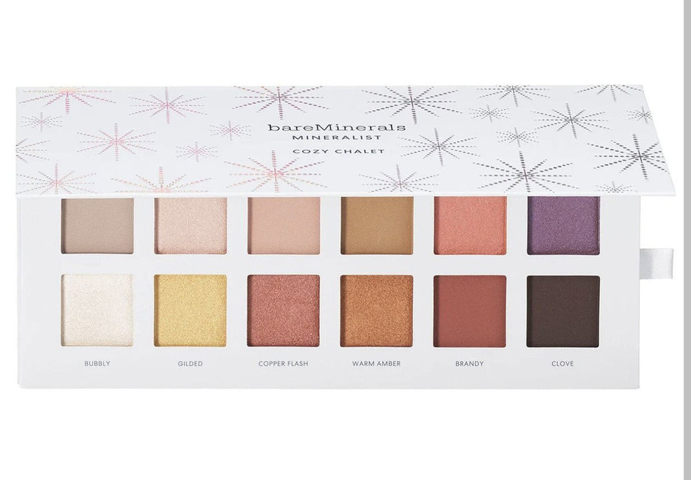 BareMinerals Mineralist – Eyeshadow Palette for Women, Cozy Chalet, 12 Shades, 1.3 g