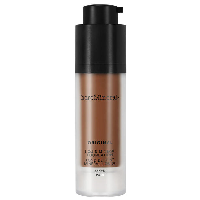 BareMinerals Original Liquid Mineral Luminous – Liquid Foundation for Women, 30, Deepest Deep, SPF 20, 30 ml