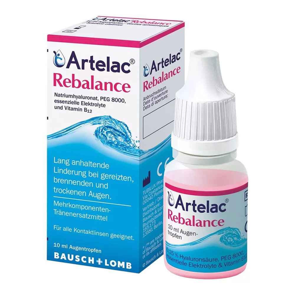 Bausch & Lomb Artelac Rebalance Protects Dry Eyes – Ophthalmic Gel Unisex, 10 ml
