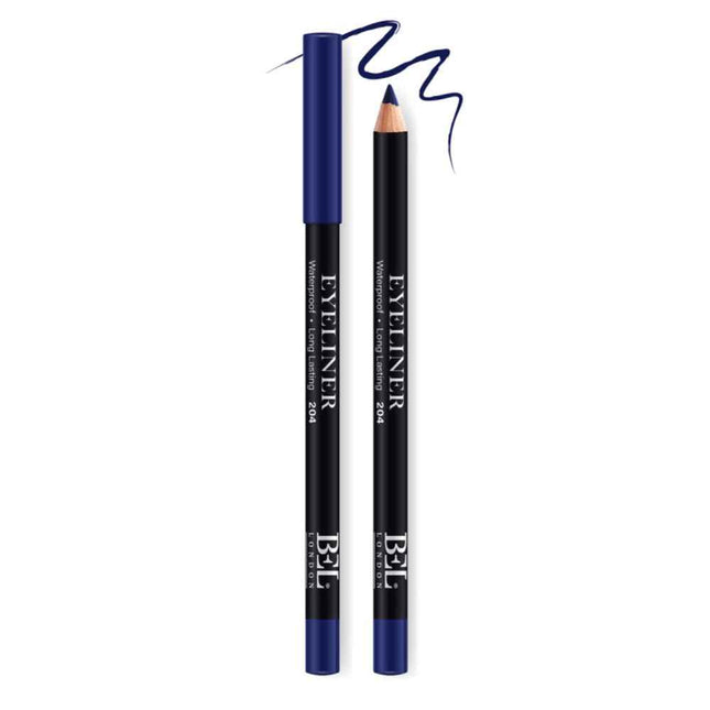 Bel London Hydrogenated Vegetable Oil Waterproof Colour Long Lasting – Gel Pencil Eyeliner for Women, 204, Blue, 0.78 g