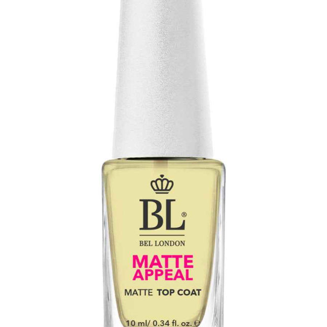 Bel London Matte Top Coat – Nail Polish for Women, 10 ml