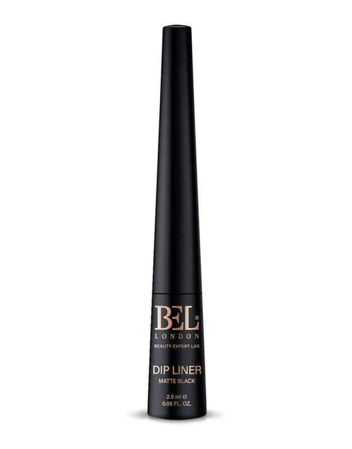 Bel London Dip Liner Aqua Waterproof Colour Contouring – Liquid Eyeliner for Women, Matte Black, 2.5 ml