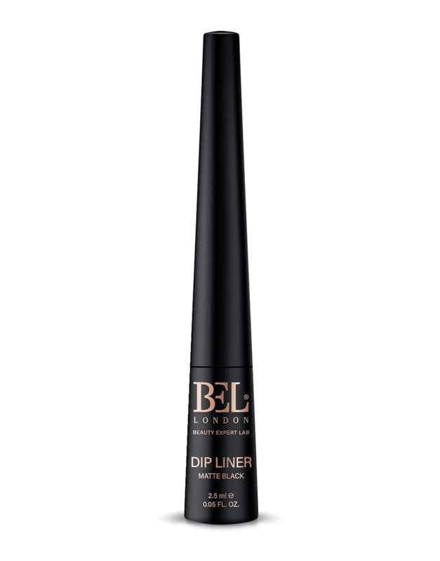 Bel London Dip Liner Aqua Waterproof Colour Contouring – Liquid Eyeliner for Women, Matte Black, 2.5 ml