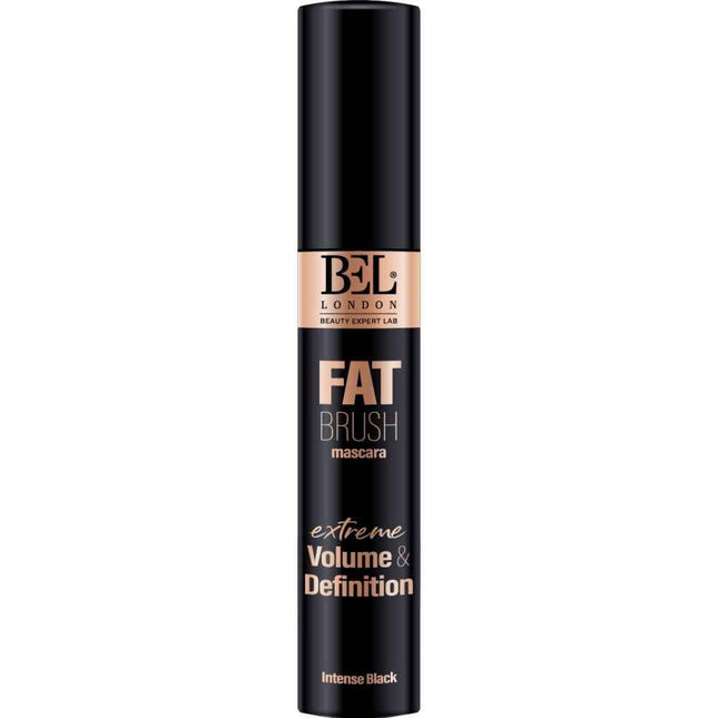 Bel London Fat Brush Volumizing – Mascara for Women, Intense Black, 13.5 ml