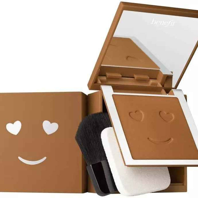 Benefit Hello Happy Velvet Matte Finish – Compact Foundation for Women, 12, Dark Warm, 7 g