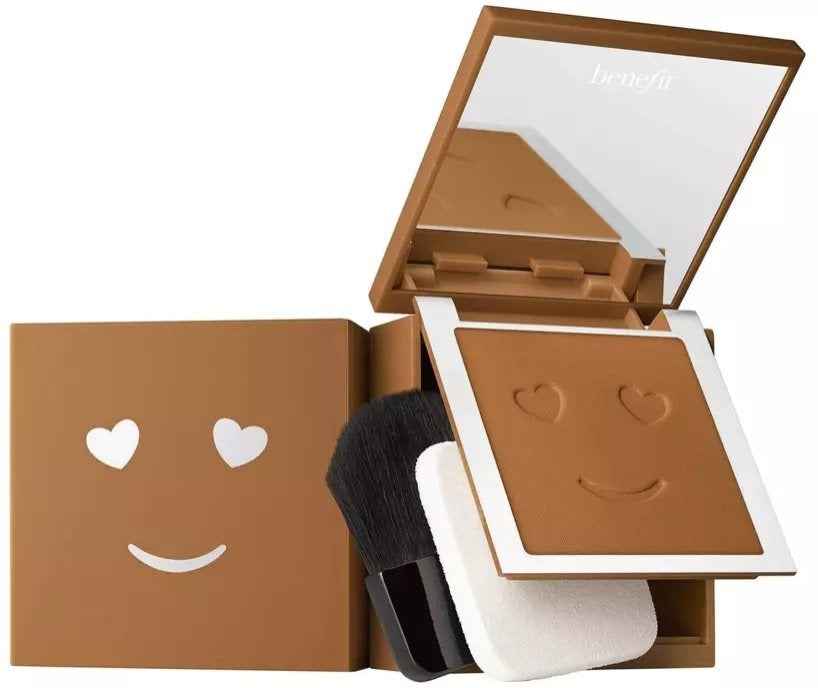Benefit Hello Happy Velvet Matte Finish – Compact Foundation for Women, 12, Dark Warm, 7 g