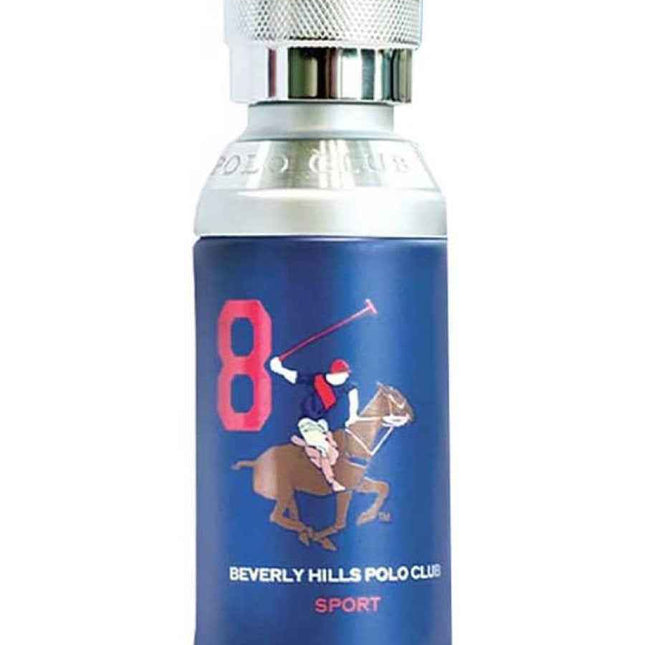 Beverly Hills Polo Club 1982 - Sport 8 – Eau de Toilette for Men, 100 ml Tester