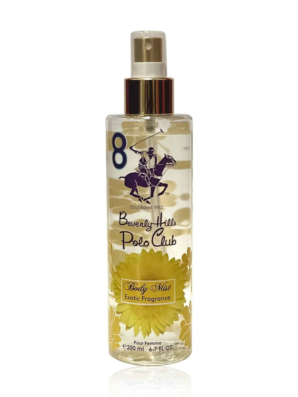Beverly Hills Polo Club No.8 Exotic Fragrance – Body Spray for Women, 200 ml