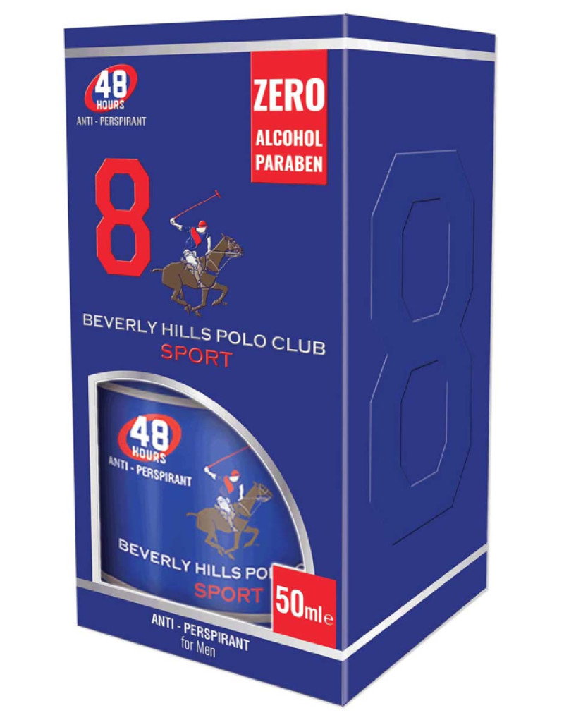 Beverly Hills Polo Club Sport – Deodorant Roll-On for Men, 50 ml