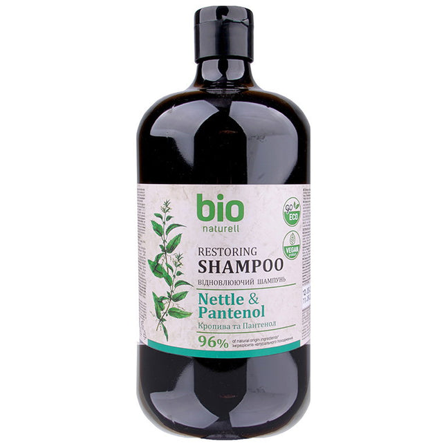 Bio Naturell Nettle & Panthenol – Hair Shampoo Unisex, Regenerating, 946 ml