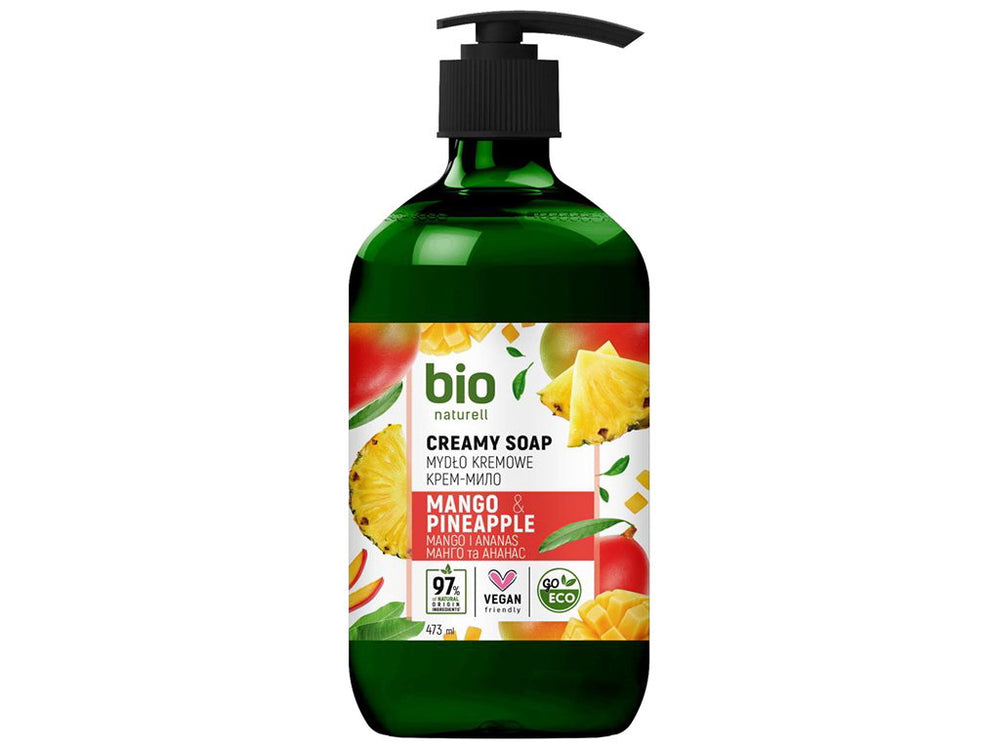 Bio Naturell Mango & Pineapple – Liquid Soap Unisex, For Hands, 437 ml