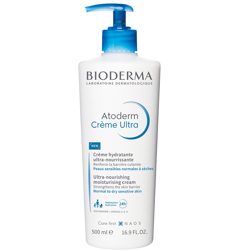 Bioderma Atoderm Creme Ultra Ultra-Nourishing/Moisturising – Body Cream Unisex, Day & Night, 500 ml