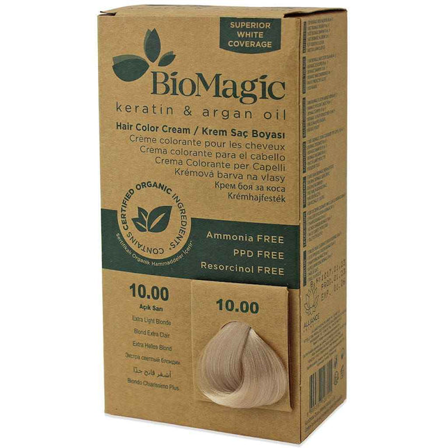 Biomagic Keratin & Argan Oil – Permanent Hair Dye for Women, 10.00, 250 ml Tester