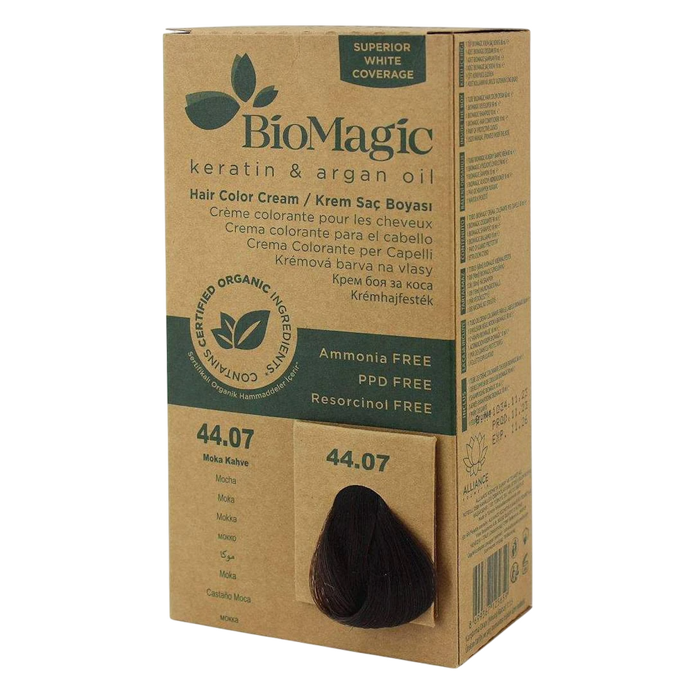 Biomagic Keratin & Argan Oil – Permanent Hair Dye for Women, 44.07, 250 ml Tester