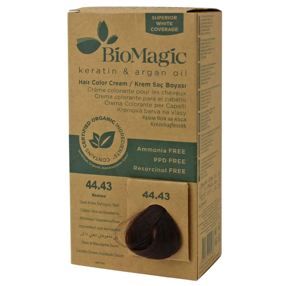 Biomagic Keratin & Argan Oil – Permanent Hair Dye for Women, 44.43, 250 ml Tester