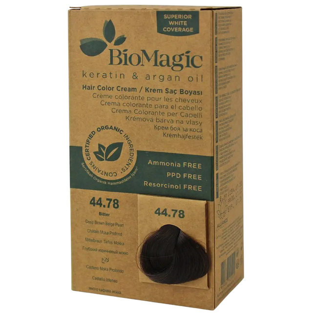 Biomagic Keratin & Argan Oil – Permanent Hair Dye for Women, 44.78, 250 ml Tester