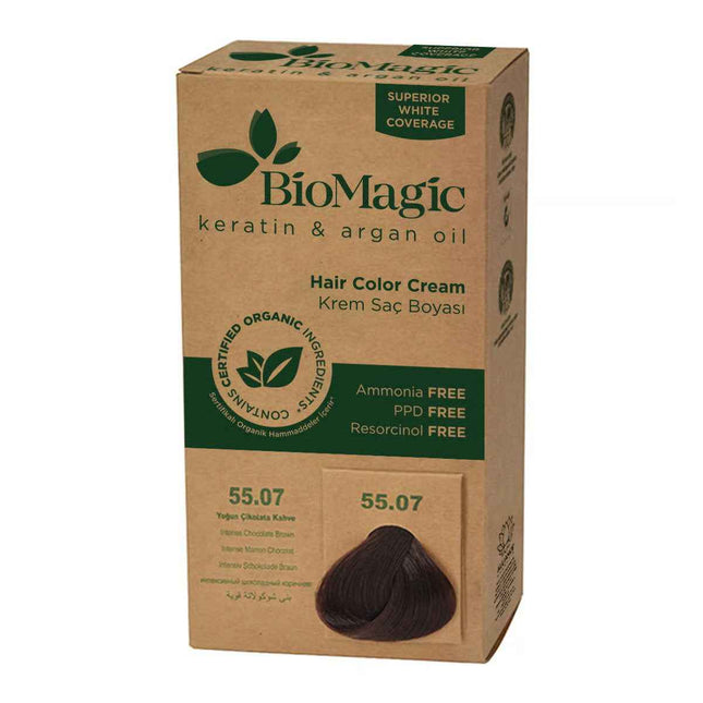 Biomagic Keratin & Argan Oil – Permanent Hair Dye for Women, 55.07, 250 ml Tester