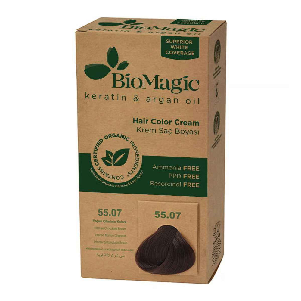 Biomagic Keratin & Argan Oil – Permanent Hair Dye for Women, 55.07, 250 ml Tester