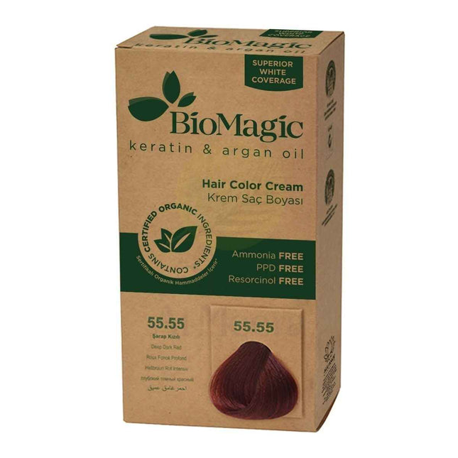 Biomagic Keratin & Argan Oil – Permanent Hair Dye for Women, 55.55, 250 ml Tester
