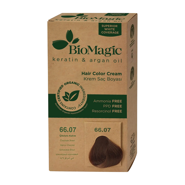 Biomagic Keratin & Argan Oil – Permanent Hair Dye for Women, 66.07, 250 ml Tester
