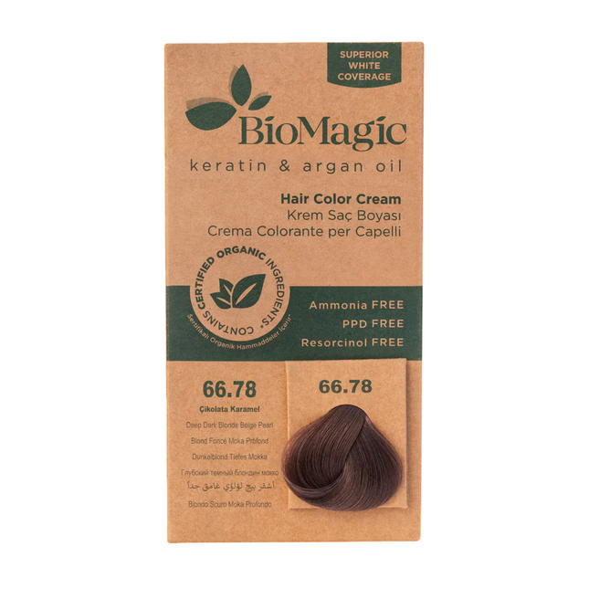 Biomagic Keratin & Argan Oil – Permanent Hair Dye for Women, 66.78, 250 ml Tester