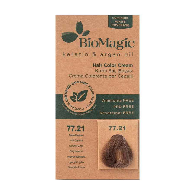 Biomagic Keratin & Argan Oil – Permanent Hair Dye for Women, 77.21, 250 ml Tester