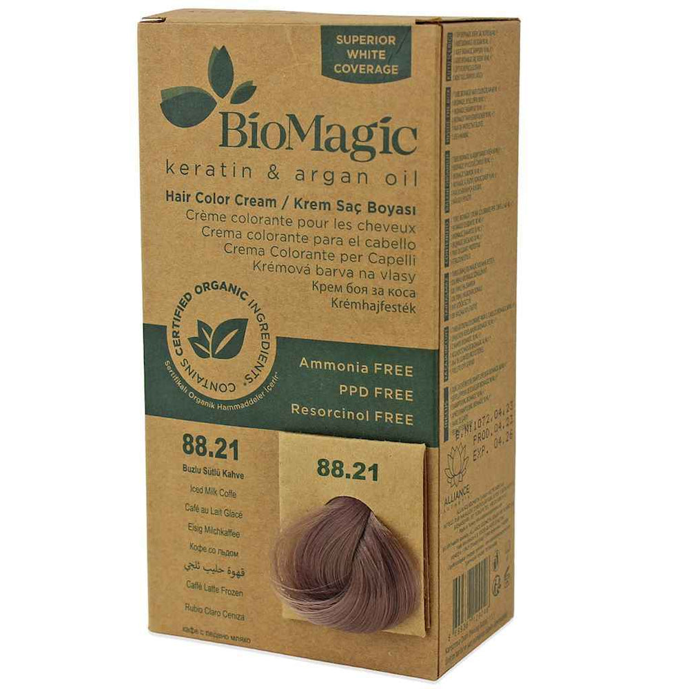 Biomagic Keratin & Argan Oil – Permanent Hair Dye for Women, 88.21, 250 ml Tester
