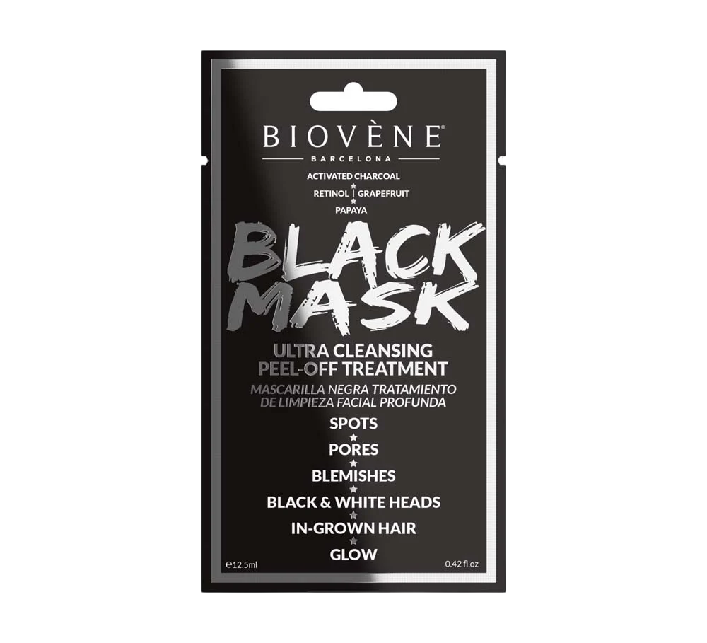 Biovene Black Mask Cleansing – Peel-Off Mask for Women, For Face, 12.5 ml