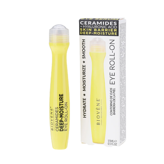 Biovene Ceramides Moisturizing & Smoothing – Eye Roll-On for Women, 15 ml