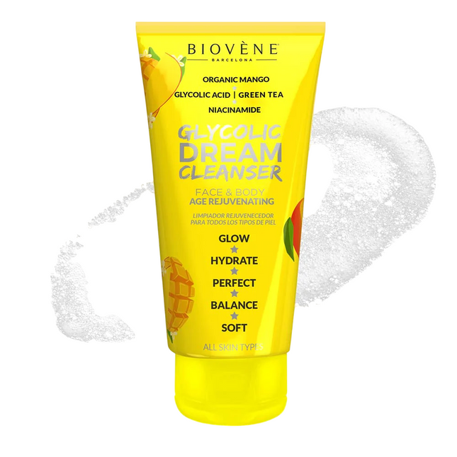 Biovene Dream Cleanser Glycolic Acid Hydration Glow – Cleansing Gel for Women, For Face & Body, 200 ml Tester
