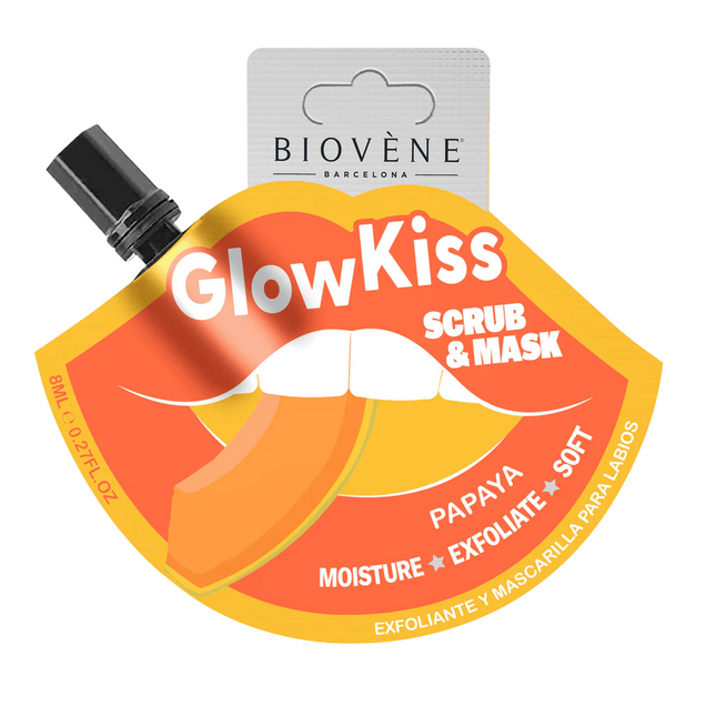 Biovene Glow Kiss Papaya – Lip Scrub for Women, 8 ml Tester
