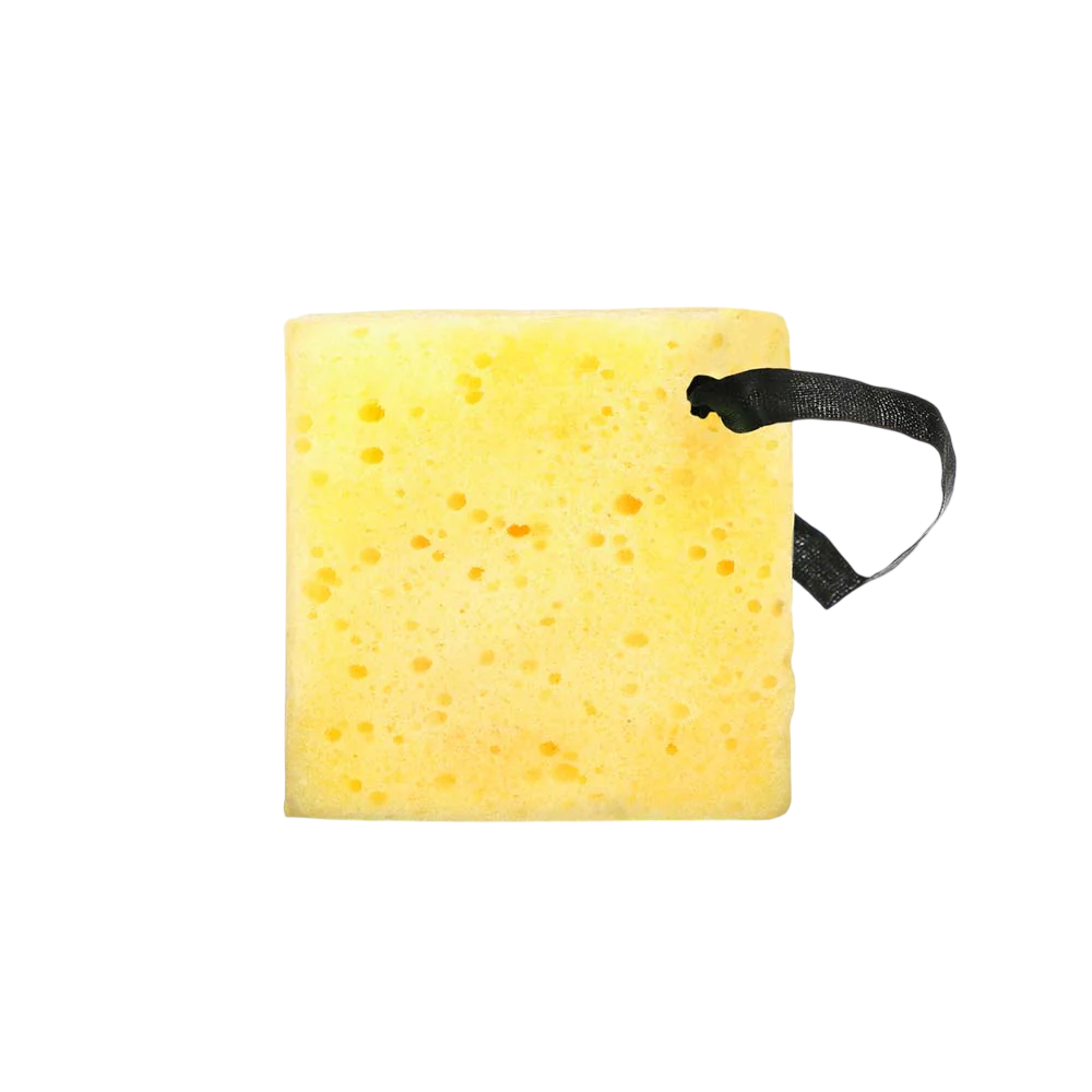 Biovene Glow Wash Vitamin C & Lemon Gel-Infused Exfoliating Hydrating Brightening – Body Sponge for Women, Yellow, Tester