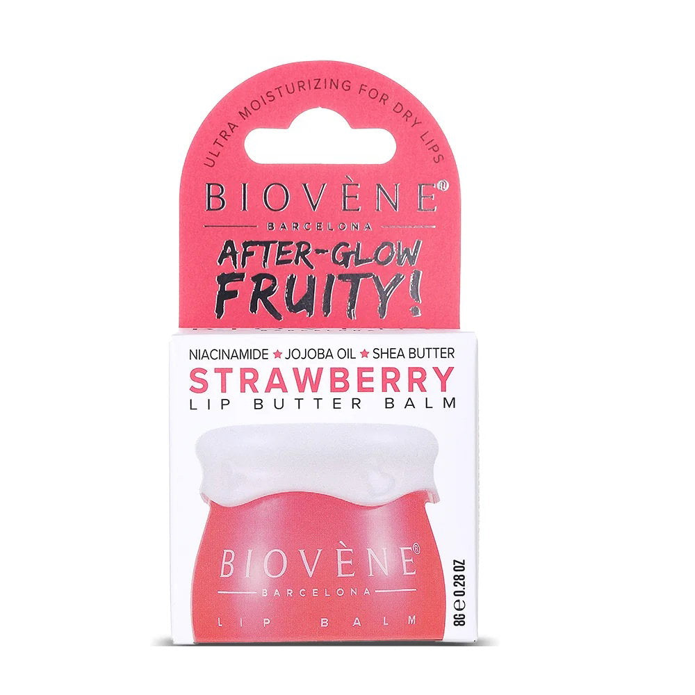 Biovene Strawberry + Niacinamide – Lip Balm for Women, 8 g