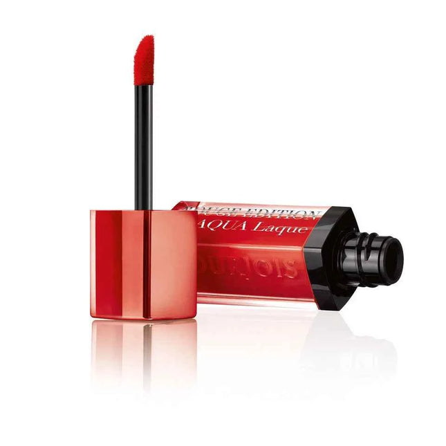 Bourjois Rouge Edition Aqua Laque – Liquid Lipstick for Women, 05, Red My Lips, 7.7 ml