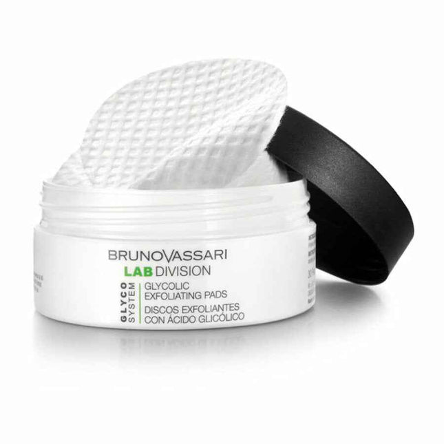 Bruno Vassari Glyco System Exfoliating – Cleansing Pads for Women, 30 pcs