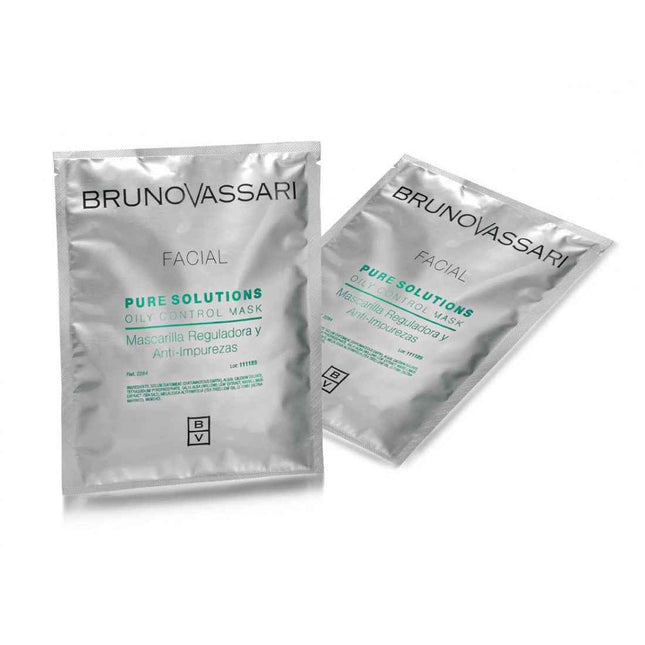 Bruno Vassari Set Bruno Vassari Pure Solutions Tea Tree Oil Eliminates Impurities – Peel-Off Mask for Women, For Face, 6 pcs, 30 g