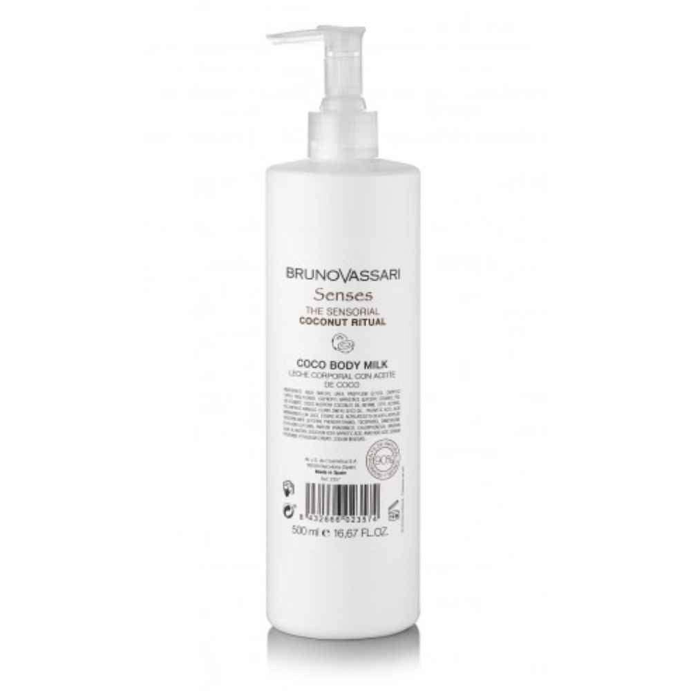 Bruno Vassari Senses Coconut Oil Hydrating – Body Milk for Women, 500 ml