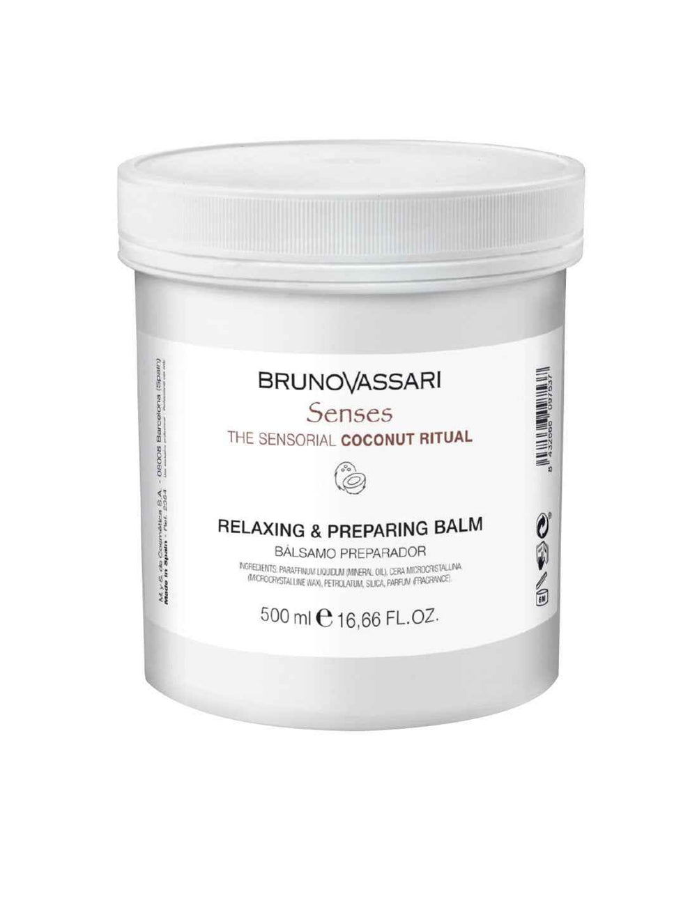 Bruno Vassari Senses Coconut Relaxing – Body Balm for Women, 500 ml