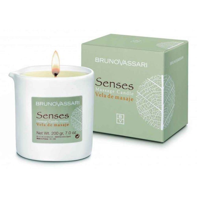 Bruno Vassari Senses Monoi – Massage Oil Candle Unisex, 200 g