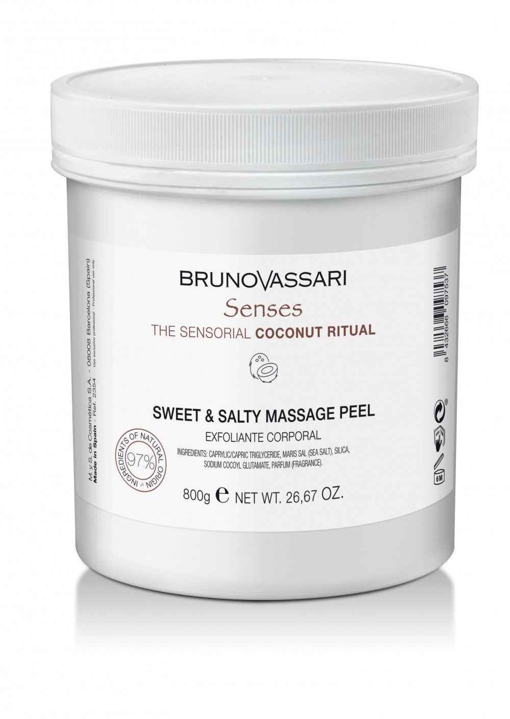 Bruno Vassari Senses Coconut Oil – Exfoliating Gel Unisex, 650 ml