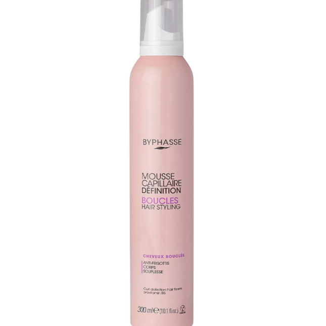 Byphasse Active Curl – Hair Styling Mousse for Women, For Styling, Strong Hold, 300 ml