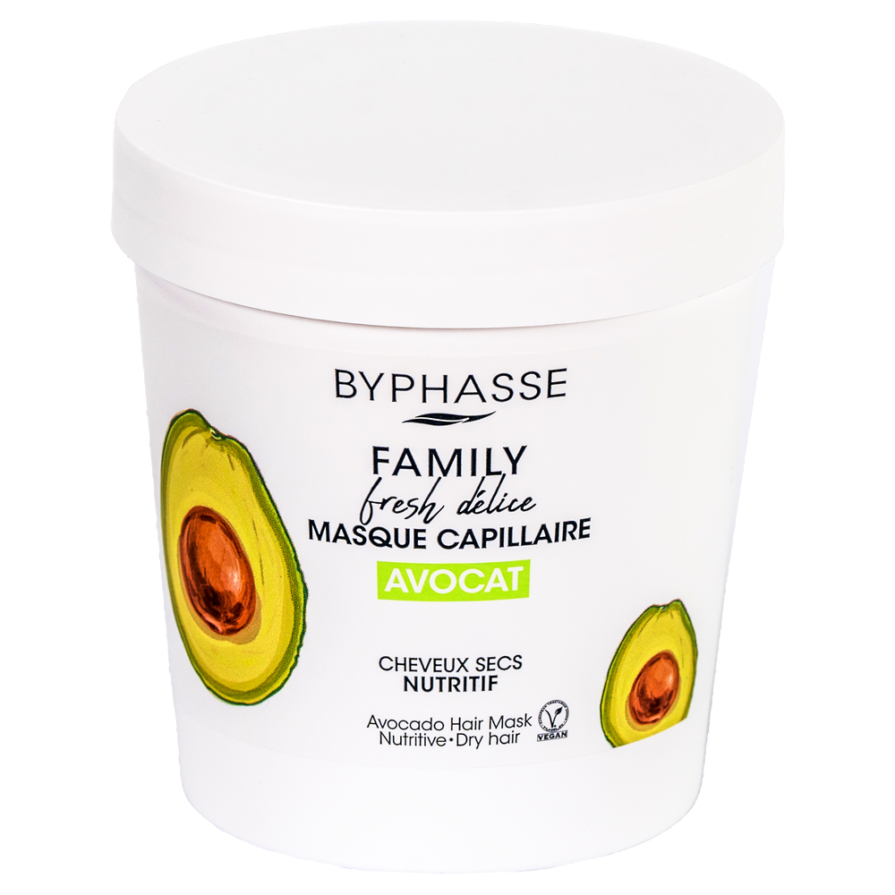 Byphasse Avocat Hair Mask – Hair Treatment Cream Mask for Women, Moisturising, 250 ml