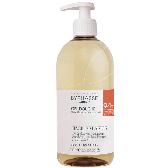 Byphasse Back To Basics – Shower Gel Unisex, For Dry Skin, 750 ml