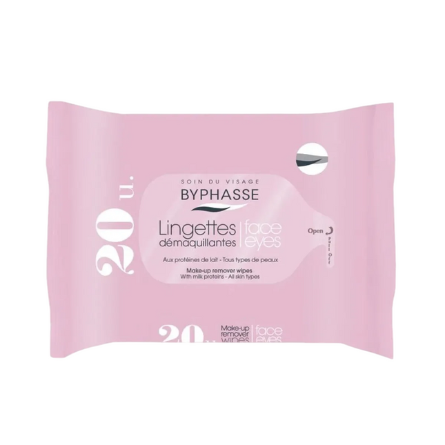 Byphasse Cleansing Wipes for Women, For Face, 20 pcs