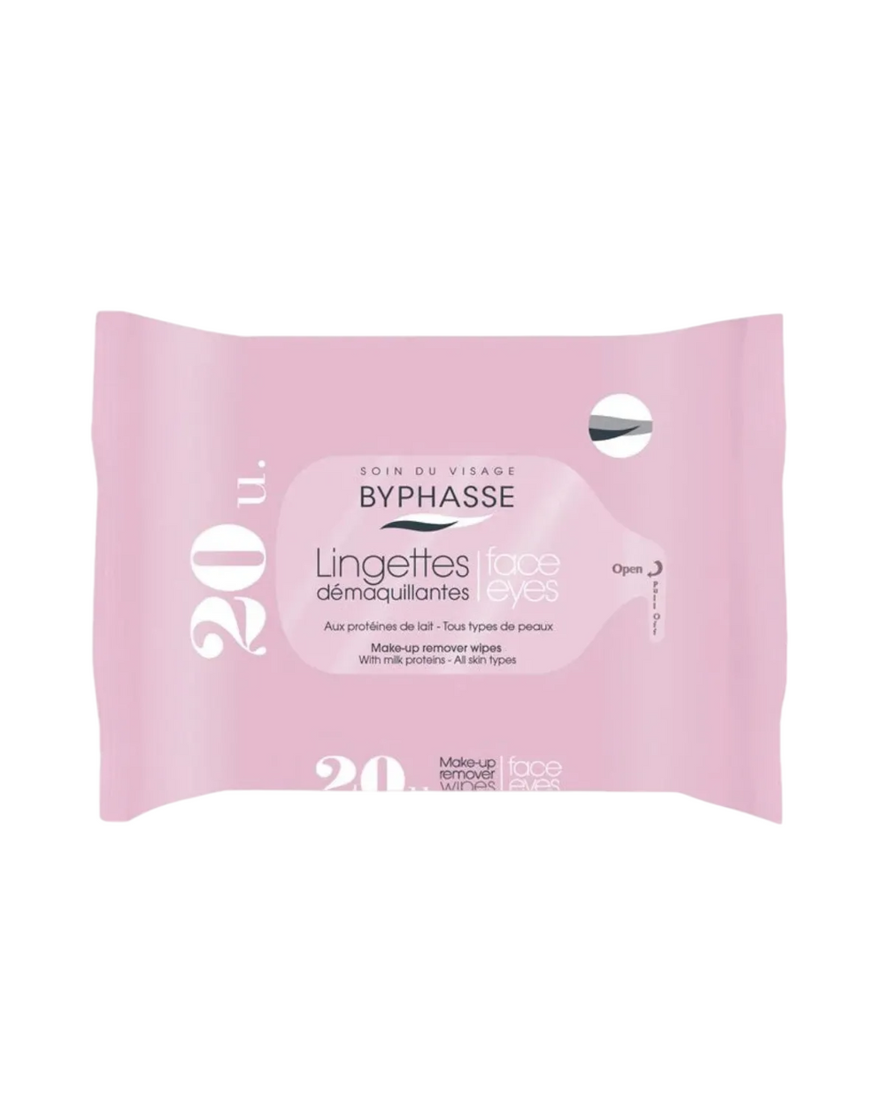 Byphasse Cleansing Wipes for Women, For Face, 20 pcs