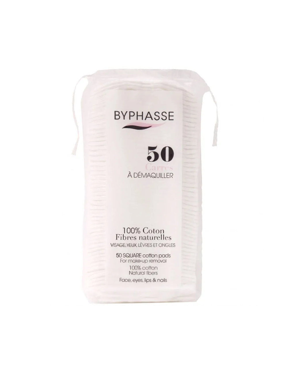 Byphasse Makeup Remover Pads for Women, 50 pcs
