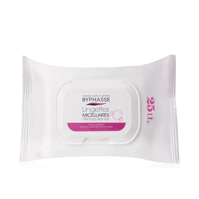 Byphasse Micellar Water – Cleansing Wipes for Women, For Face, 25 pcs